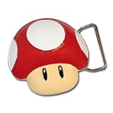 Nintendo Super Mario Power Up Red Mushroom Belt Buckle