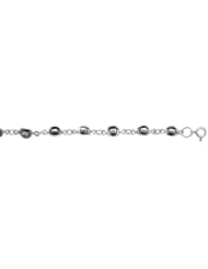 Sterling Silver Cowboy Hat Charm Bracelet, 1/4 inch wide