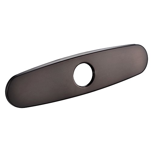 KES PTS-EP1-7 10-Inch Kitchen Sink Faucet Hole Cover Deck Plate Escutcheon, Oil Rubbed Bronze