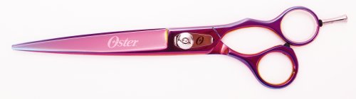 Oster Titanium 7-Inch Straight Scissor, Pink