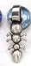 Big Ant Bug Silver Tone Pewter Pendant Necklace