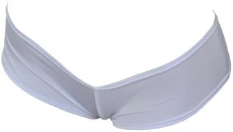 Brazilian Scrunchie Micro Booty Short (White)