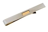 14k Yellow Gold And Sterling Silver Tie Slide