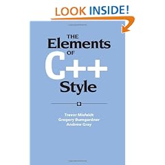 The Elements of C++ Style (SIGS Reference Library)