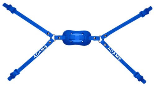 Adams USA PRO-50-4D 4-Point High Football Chin Strap with D-Rings, Royal Blue