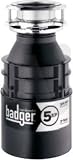 InSinkErator Badger Series BADGER5XP 3/4 HP Continuous Feed Waste Disposer with 1725 RPM Dura-Drive Induction Motor, Rugged Galvanized Steel Construction and 3-Year In-Home Service Warranty
