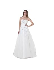 Strapless Tulle Sequined   Ball Gown Prom Dress/Maxi Dress 