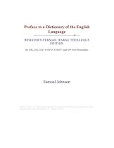 Preface to a Dictionary of the English Language (Webster's Persian (Farsi) Thesaurus Edition)
