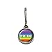 Graphics and More Rainbow Spectrum Pride - Gay Lesbian Antiqued Charm Clothes Purse Luggage Backpack Zipper Pull
