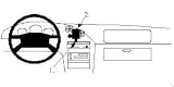 CPH-Brodit Mazda MX 3 Brodit ProClip Center mount 1994 - 1997 Fits All Countries - #852062