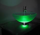 Glass Vessel Sink Mounting Light (Green)
