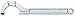 Facom FA-126A.120 - Spanner Wrench - Pin Style, 80 to 120 mm Capacity, Chrome Finish, 345 mm OAL