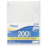 Mead Wide-Ruled Filler Paper, 200 Sheets (15200)