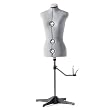 SINGER DF150G Adjustable Dress Form, Gray, Medium