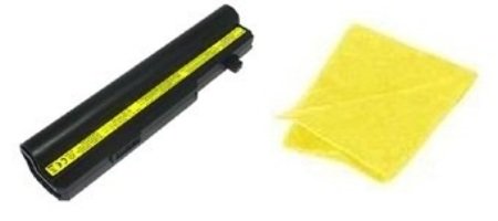 Laptop Replacement Battery for select IBM, Lenovo Model Laptops / Notebooks / Compatible with IBM Lenovo Y410, Lenovo Y410, 3000, Y400, Y410, 9454, 7757, 43R1955, ASM BATIGT30L6, FRU 121TS040C ( 6 Cells, 4400 Mah ) - Includes Soft Nonporous Microfiber Cleaning Cloth