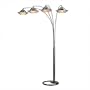 Nova Triple Ring 4 Light Arc Lamp in Brushed Nickel
