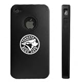 Apple iPhone 4 4S 4G Black Aluminum & Silicone Case Toronto Blue Jays