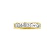 14K Yellow/White Gold 1 ct. Princess and Baguette Cut Diamond Bridal Anniversary Band