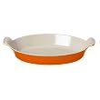 Le Creuset Enameled Cast-Iron 14-1/4-Inch Oval Au Gratin, Flame
