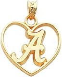 14K Gold University of Alabama Heart Charm New