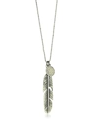 M.Cohen Handmade Designs Necklace with Feather and Coin Charms