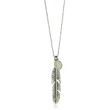 M.Cohen Necklace With Feather And Coin Charms