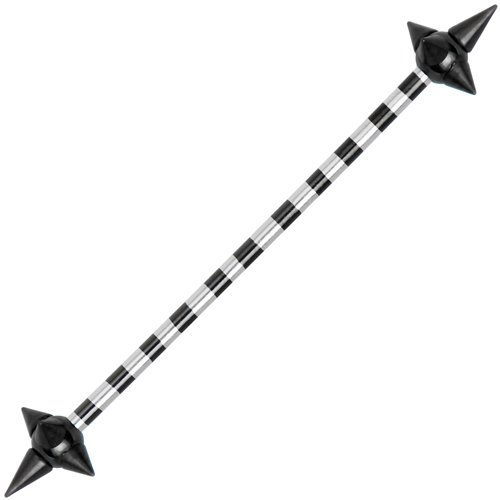 This 38mm barbell works for multiple piercings. For the helix piercing This 38mm barbell works for multiple piercings. For the helix piercing