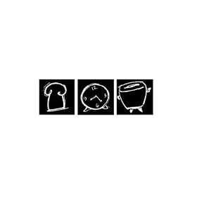 Black And White Kitchen II PREMIUM GRADE Rolled CANVAS Giclee Print Lily Alexander 12×12