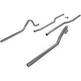 Flowmaster 1051 Header-back System - 3.00 in. Dual Rear Exit - Pipes Only No Mufflers by Flowmaster