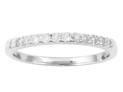 10KT WG .25CTW DIAMOND BAND