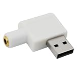 USB 2.0 to 3.5mm Female Audio Stereo Microphone Adapter