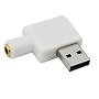 GTMax White USB 2.0 to 3.5mm Female Audio Stereo M&hellip by GTMax