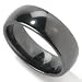 High Tech Black Ceramic Men's 8mm Polished Ring