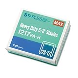 Heavy-Duty Staples, Use In Max HD-12F, 5/8W, Silver MXB1217FAH