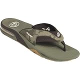 Mens Reef Fanning Sandals Green_Brown/Camo 6