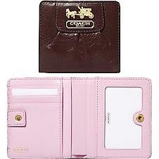 Coach Madison Leather Small Wallet Purse 71972 Walnut