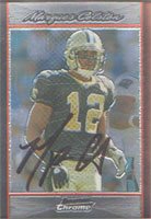 Marques Colston, New Orleans Saints, 2007 Bowman Chrome Autographed Card