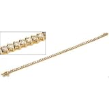 14K Yellow Gold Diamond Tennis Bracelet Jewelry 5ct