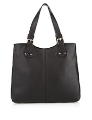 Leather Buckle Shopper Bag