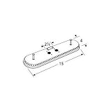 MCM 14902 Stainless Steel Oval Twin, Centered, 2.25 Inch Offset Burner Head