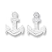 Sterling Silver Anchor Mini Earrings