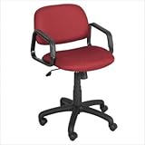 Safco 3451BL Cava Collection Mid-Back Swivel/Tilt Chair, Black Frame, Black ....