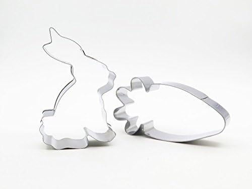 Cherry Queen Stainless Steel Fondant Rabbit And Carrots Cookie Mold