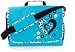 Leopard Heart Girls School Glitter Baby Blue Messenger Laptop Bag Case
