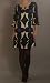 Contrast Flutter Sleeve Dress