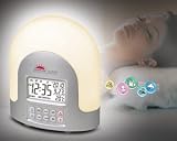 High Tech Sunrise Alarm Clock - Dawn Simulator - Set Gradual Wake Up Light Alarm Up To 60 Mins - Nature Sounds Alarm Clock