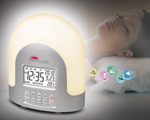 High Tech Sunrise Alarm Clock - Dawn Simulator - Set Gradual Wake Up Light Alarm Up To 60 Mins - Nature Sounds Alarm Clock Picture