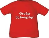 Kinder T-Shirt Große Schwester (Farbe rot) (Größe 110/116)