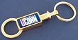 University of Connecticut Gold Tone Valet Keychain