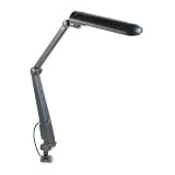 Ledu L355MB Convertible Energy Efficient Long Arm Fluorescent Lamp, 34 Reach, Matte Black